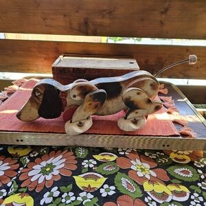 1960s Fisher Price Basset Hound Pull Toy